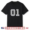 Athletic Sports Jersey Number 1 On Back For Athlete Graphic Shirt