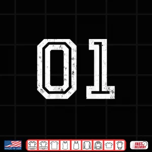 Design Athletic Sports Jersey Number 1 On Back For Athlete Graphic Shirt