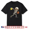 Skeleton Throwing Softball Halloween Sports Players Costume Shirt