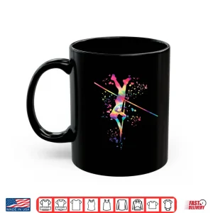 Mug Pole Vaulter Colorsplash Pole Jump Athlete Kids Pole Vault Shirt