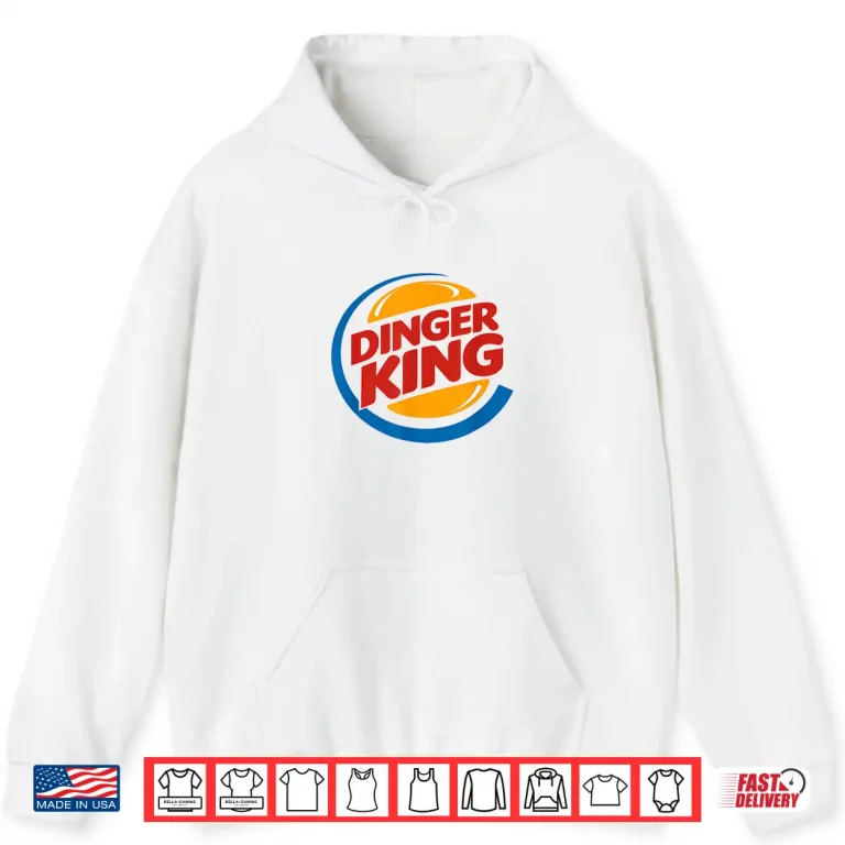 Hoodie Baseball Dinger King Funny Logo For Home Run Players And Fan Shirt
