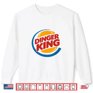 Sweatshirt Baseball Dinger King Funny Logo For Home Run Players And Fan Shirt