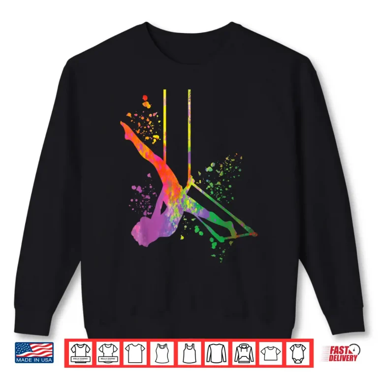 Aerialist Colorsplash Cloud Swing Kids Trapeze Shirt 2 Sweatshirt Aerialist Colorsplash Cloud Swing Kids Trapeze Shirt