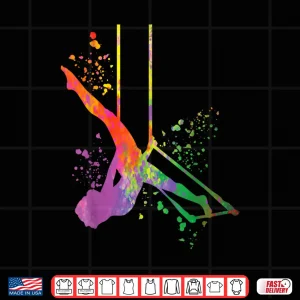 Design Aerialist Colorsplash Cloud Swing Kids Trapeze Shirt