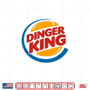 Design Baseball Dinger King Funny Logo For Home Run Players And Fan Shirt