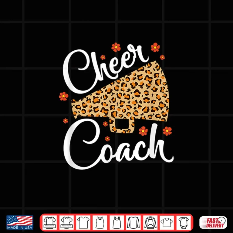 Design Cheer Coach Cheerleading Props Cute Cheer For Coaches Shirt