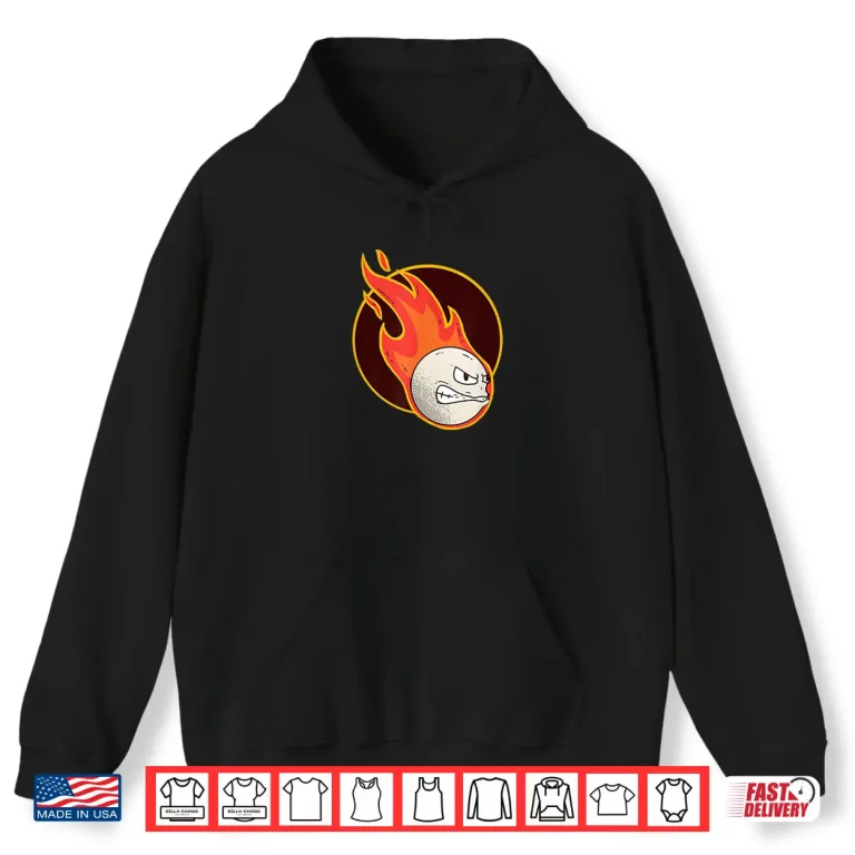 Hoodie Dodgeball Burning Ball Players Beach Sports Coaches Teacher Shirt