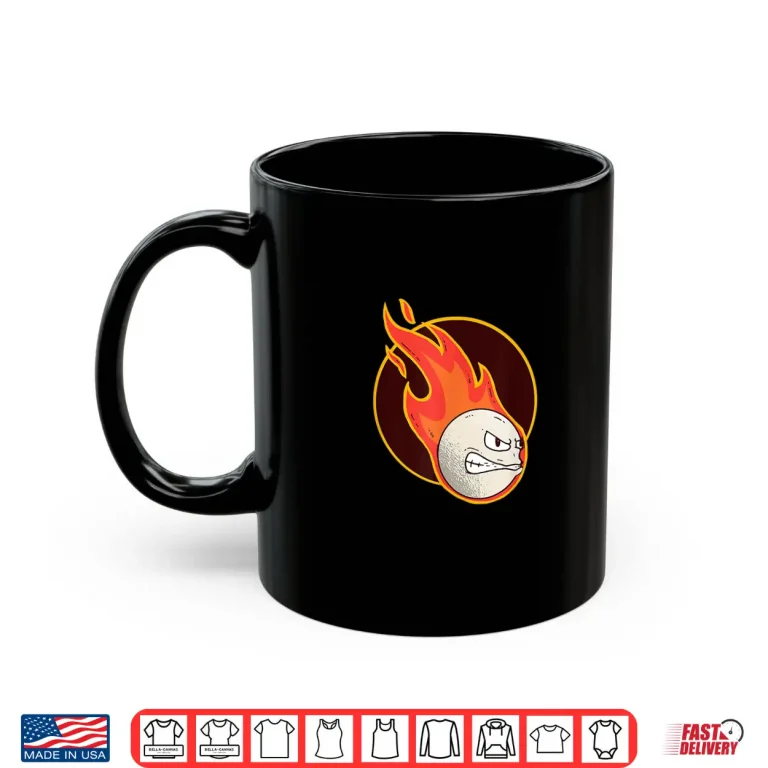Mug Dodgeball Burning Ball Players Beach Sports Coaches Teacher Shirt