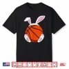 Funny Boys Teens Men Happy Easter Basketball Bunny Coach Shirt