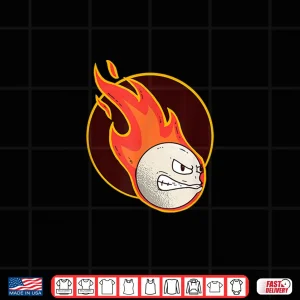 Design Dodgeball Burning Ball Players Beach Sports Coaches Teacher Shirt