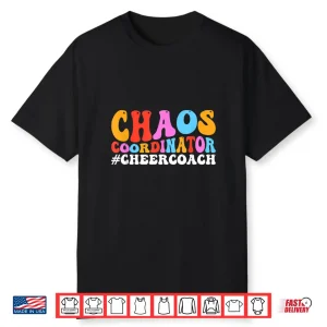 Cheer Coach Groovy Cheerleading Coach Shirt