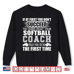 Sweatshirt Funny Softball Coach Tshirt Thank You Gift For Coaches