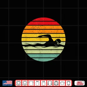 Design Swimming Water Sport Vintage For Swimmers Swim Coaches Shirt