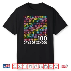 100Th Day School Numbers Counting Celebration Shirt