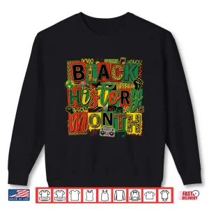 Sweatshirt Black History Month Art Design Afro Culture Celebration Shirt