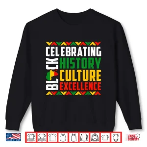 Sweatshirt Celebrating Black History Month Afro African Men Women Kids Shirt