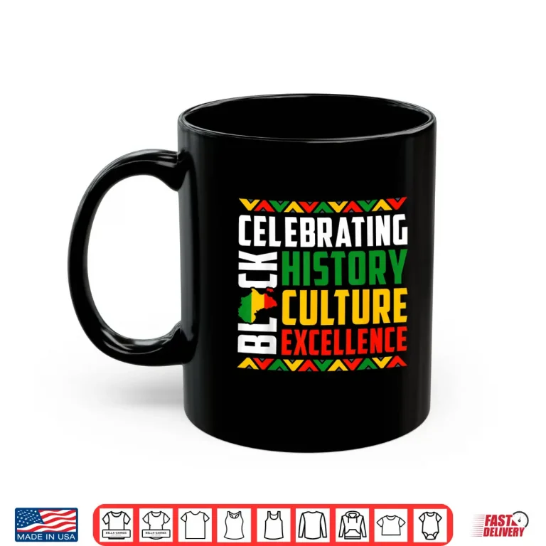 Mug Celebrating Black History Month Afro African Men Women Kids Shirt