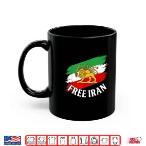 Mug Free Iran T Iranian Flag Lion Shirt