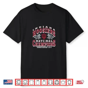 Indiana Hoosiers National Champs 2025 Football Cfp Black Shirt