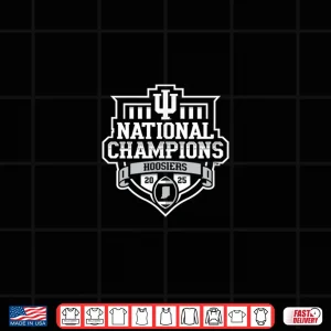 Design Indiana Hoosiers 2025 26 Cfp National Champions Crimson Shirt