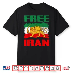 Iran Flag Lion Sun Persian Pride Iranian Shirt