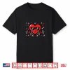 Valentines Day Gym Heart Dumbbells Workout Women Men Kids Shirt
