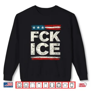 Sweatshirt Retro Vintage F Ice Us Flag Distressed Men Women Shirt