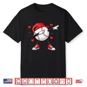 Boys Valentines Baseball Shirt