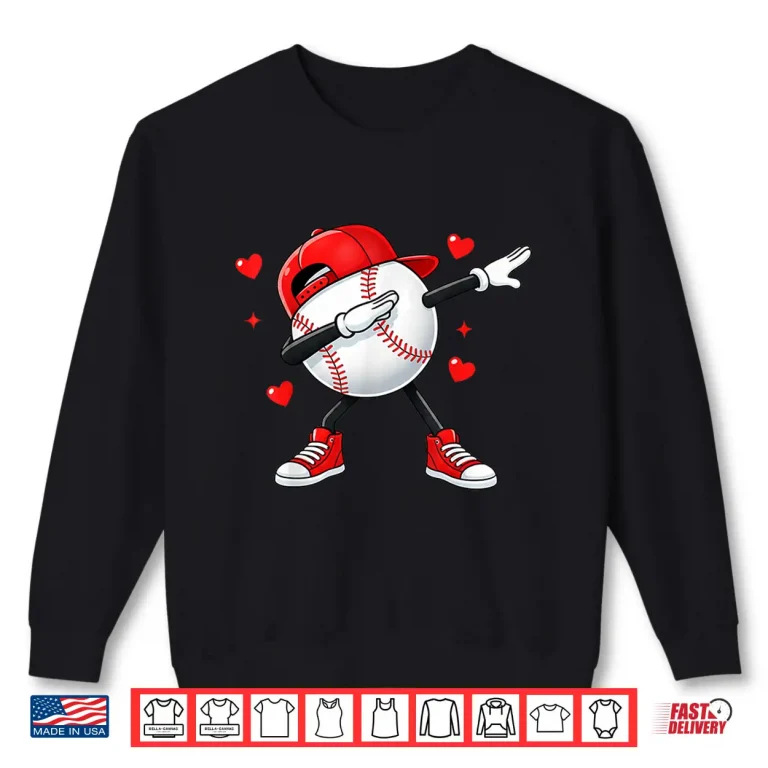 Sweatshirt Boys Valentines Baseball Shirt