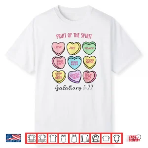 Fruit Of The Spirit Christian Hearts Valentines Day Women Shirt