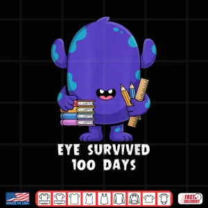 Design Eye Survived 100 Days Of School Easy Monster Diy Project Shirt