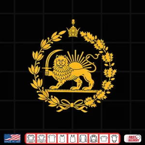 Design Lion And Sun Iran Persian Flag Iran Shir O Khorshid Graphic Shirt