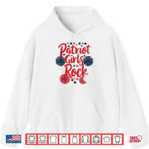 Hoodie Patriot Girls Rock Star Pom Pom Souvenir Gift For Women Shirt
