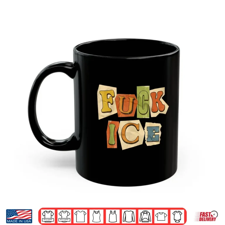 Mug Retro Abolish Ice Funny F Ice For Men Women Shirt