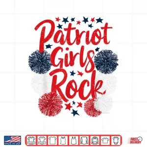 Design Patriot Girls Rock Star Pom Pom Souvenir Gift For Women Shirt