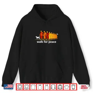 Hoodie Retro Walk For Peace Shirt