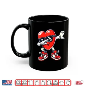 Mug ValentineS Dabbing Heart Funny Gifts Mens Kids Boys Girls Shirt