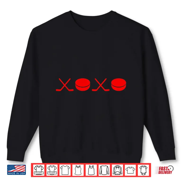 Sweatshirt Xoxo Hockey Valentine Shirt