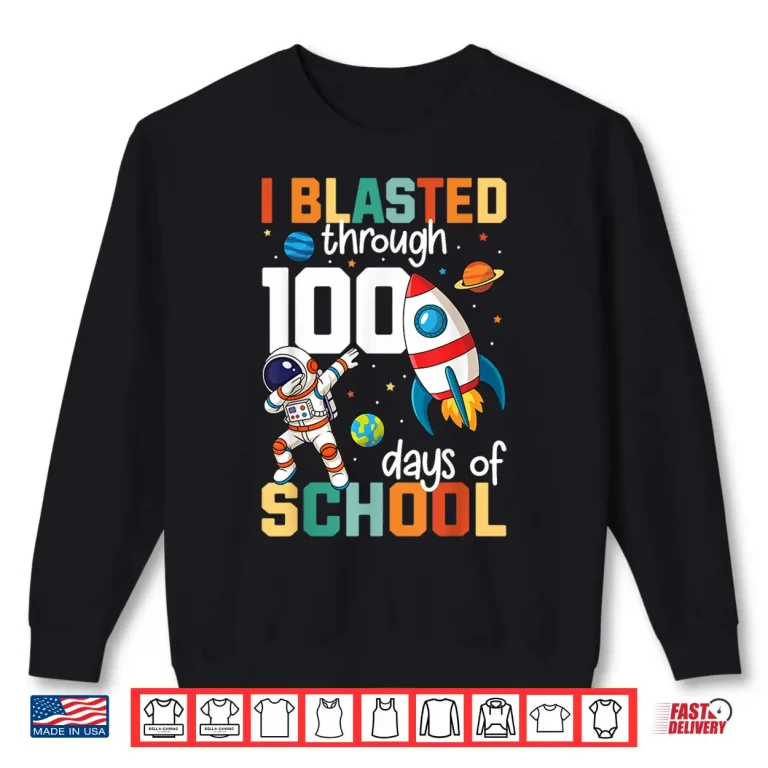 Sweatshirt 100 Days Of School Boys 100Th Day Of School Kids Toddler Shirt