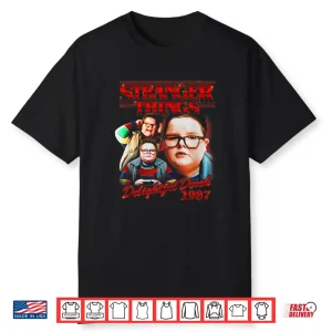 Stranger Things Delightful Derek 1987 Collage Montage Style Shirt