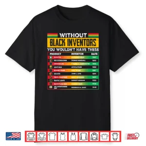 Without Black Inventors Black History Month Men Women Kids Shirt