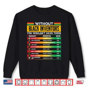 Without Black Inventors Black History Month Men Women Kids Shirt 2 Sweatshirt Without Black Inventors Black History Month Men Women Kids Shirt