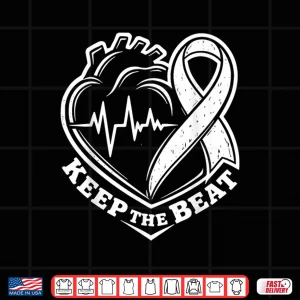 Design Heart Health Heart Disease Awareness Heartbeat Chd Wear Red Shirt