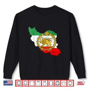 Sweatshirt Persian Lion Iran Map Iranian Flag Lion Sun Flag Shirt