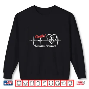 Sweatshirt Corillo Familia Primero Puerto Rican Heartbeat Design Shirt