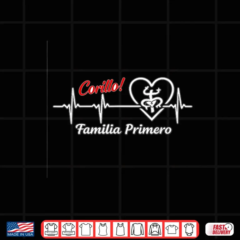 Design Corillo Familia Primero Puerto Rican Heartbeat Design Shirt
