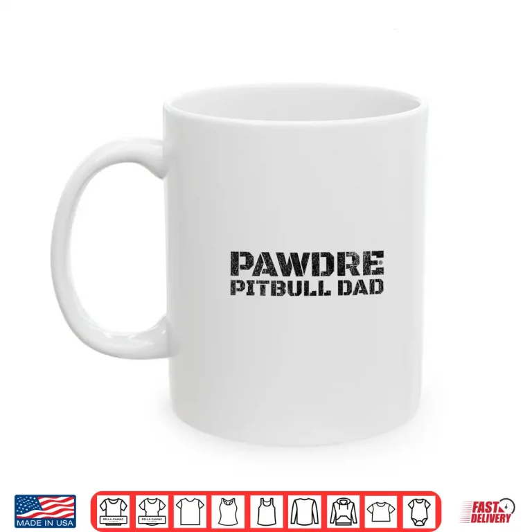 Mug Official Pitbull Dad Pittie Fathers Day And Christmas Shirt