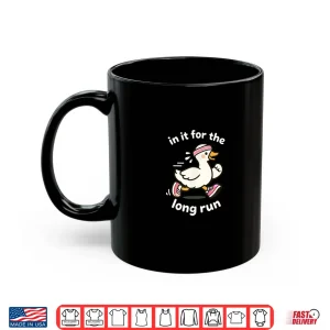 Mug Running Goose Cute Cartoon Duck Long Run Fitness Humorous Shirt