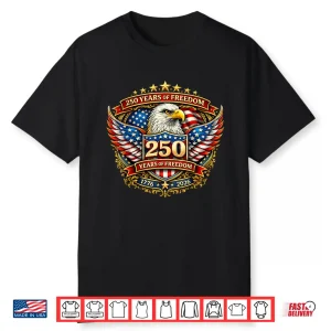 Eagle Flag 250 Years Eagle 1776 2026 Flag 250Th Anniversary Shirt