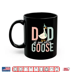 Mug Dad Of The Silly Goose First Birthday Party Family Matching Shirt